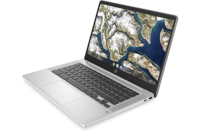 HP - PC Chromebook 14a-na0005sl, Intel Pentium Silver N5030, 8GB Ram LPDDR4, eMMC da 128GB, Display da 14" FHD